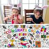 72 X 30 Inch Giant Graduation Coloring Poster Large Congrats Graduation Coloring Tablecloth for Kids Preschool Graduation Activities Home Classroom