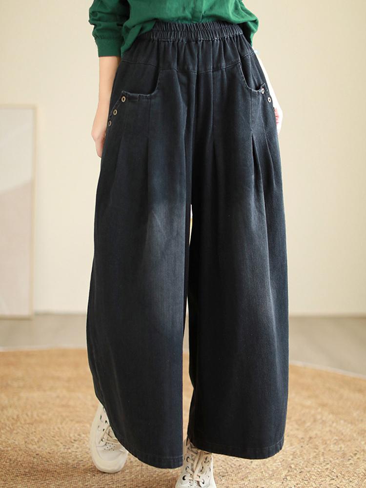 

Max LuLu корейские широкие джинсовые брюки женские весна 2024 повседневные классические винтажные свободные джинсы женские элегантные шаровары в стиле Харадзюку xl чёрный