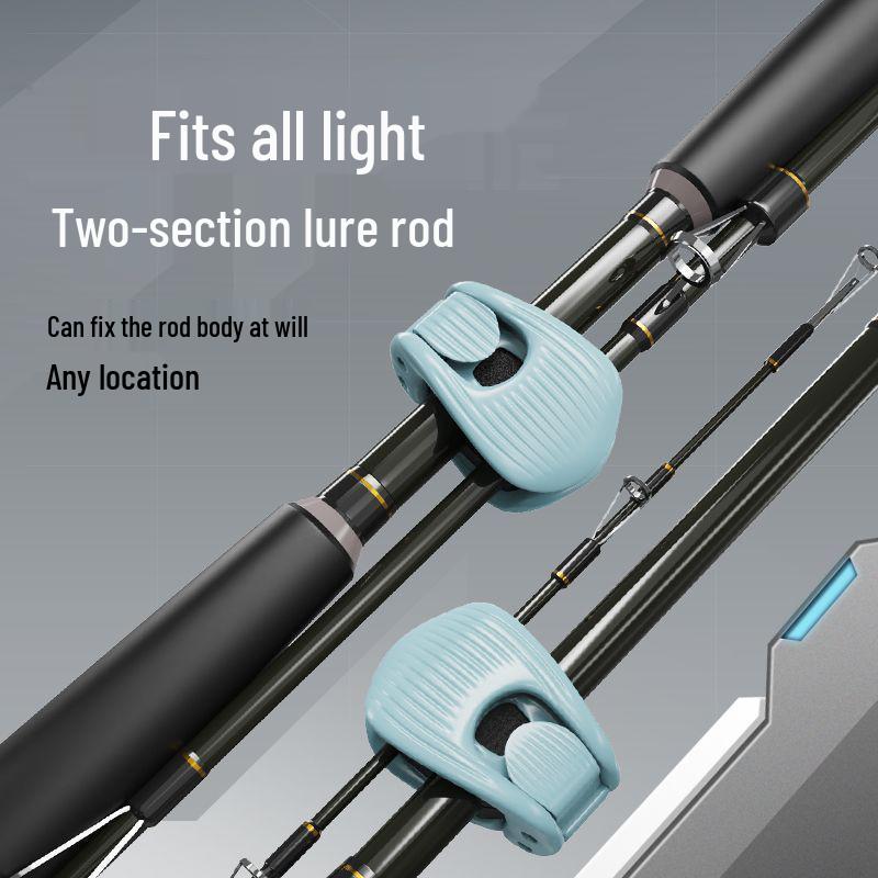 Fishing Rod Protective Strap and Storage Clip - Multifunctional Lure Holder and Binding Fixator.