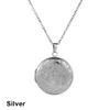 Fashion Gift Jewelry Chain Friend Necklace Photo Picture Locket Round Shaped Pendant
