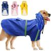 Dog Raincoat Spring and Summer Clothes Cape-style Reflective Strip Pet Raincoat Rainproof Dog Hooded Raincoat