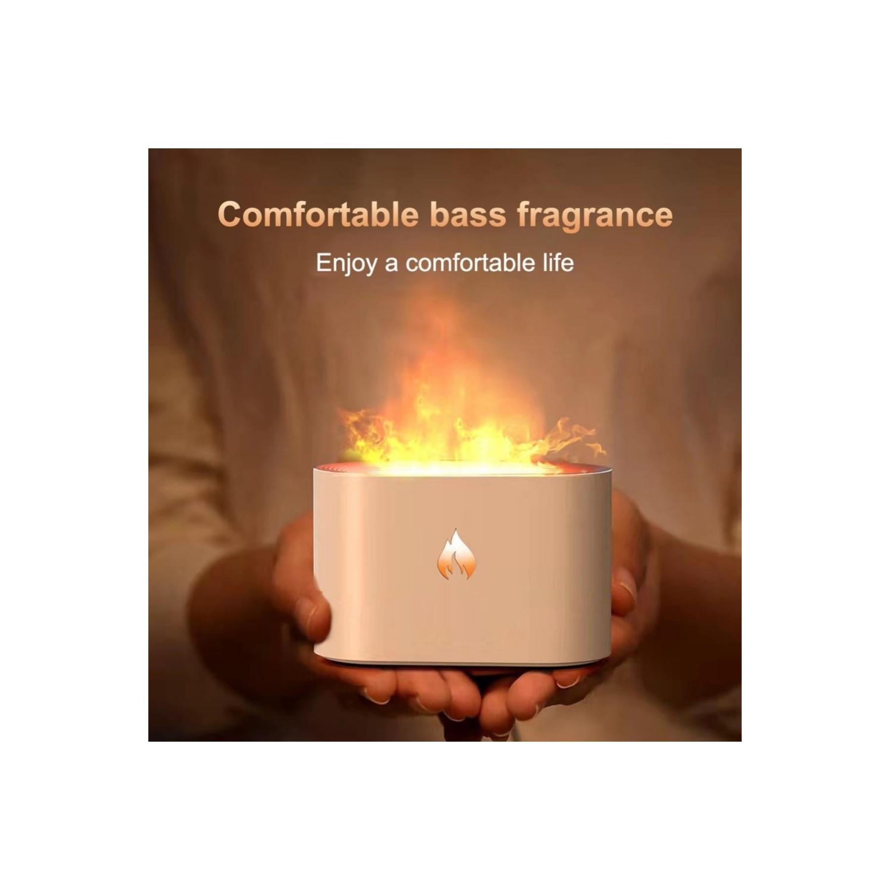 

FLQUE внешний вид пламени увлажнитель воздуха ароматический освежитель воздуха диффузор светодиодный свет паровая машина