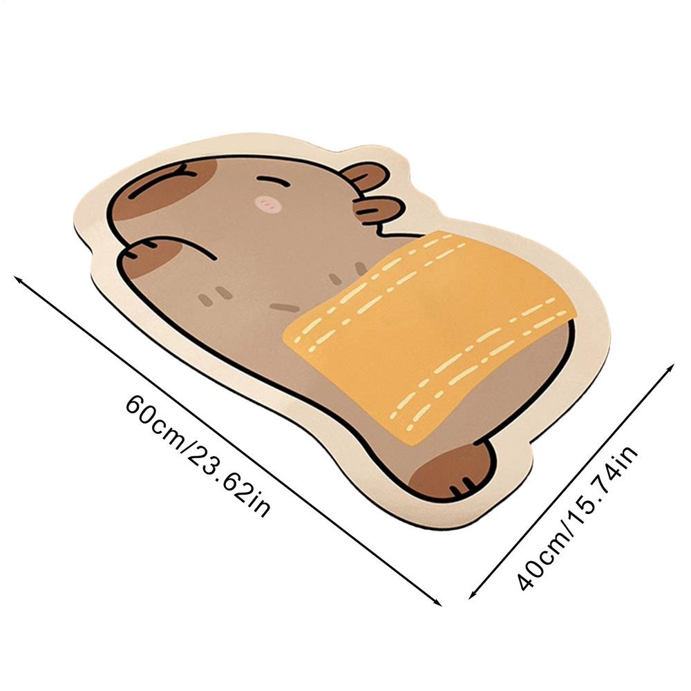 

Коврики для ванной Нескользящие Моющиеся Впитывающие Забавный коврик для ванной с дизайном капибары Коврик для душа для кухни улицы отеля спа дома на колесах для пожилых