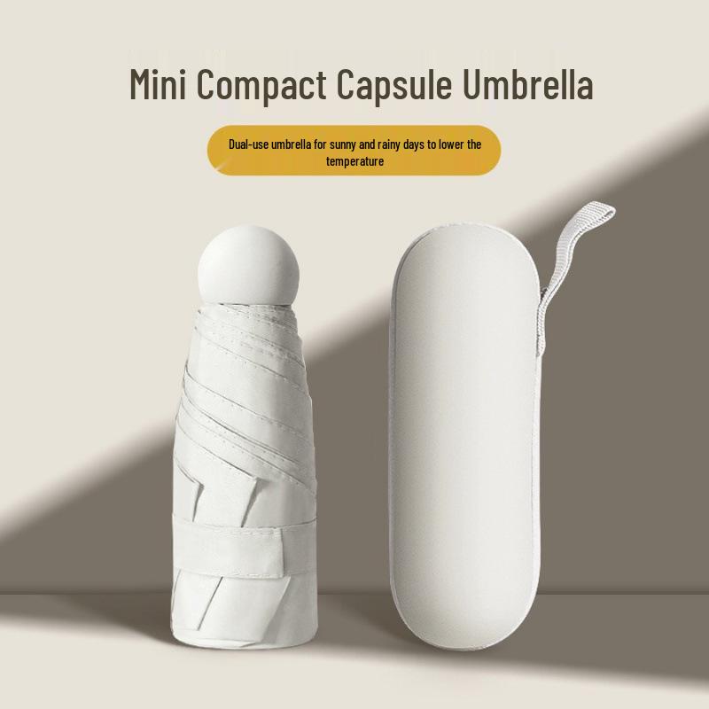 Compact UV Protection Dual-Use Mini Umbrella for Sun and Rain