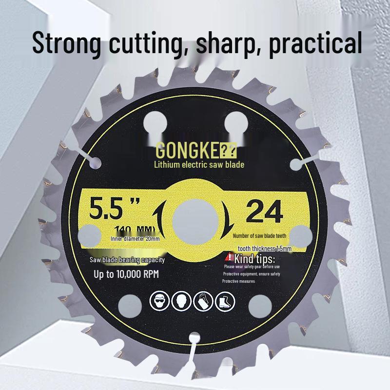 Ultra-Thin Woodworking Lithium Battery Saw Blade for 5", 5.5", and 6" Angle Grinders
