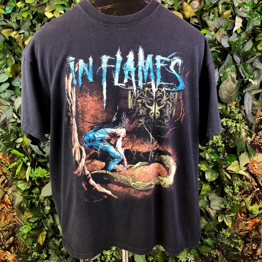 

In Flames band North America tour Tee Shirt Men Women All Size Cotton Unisex T-Shirt S