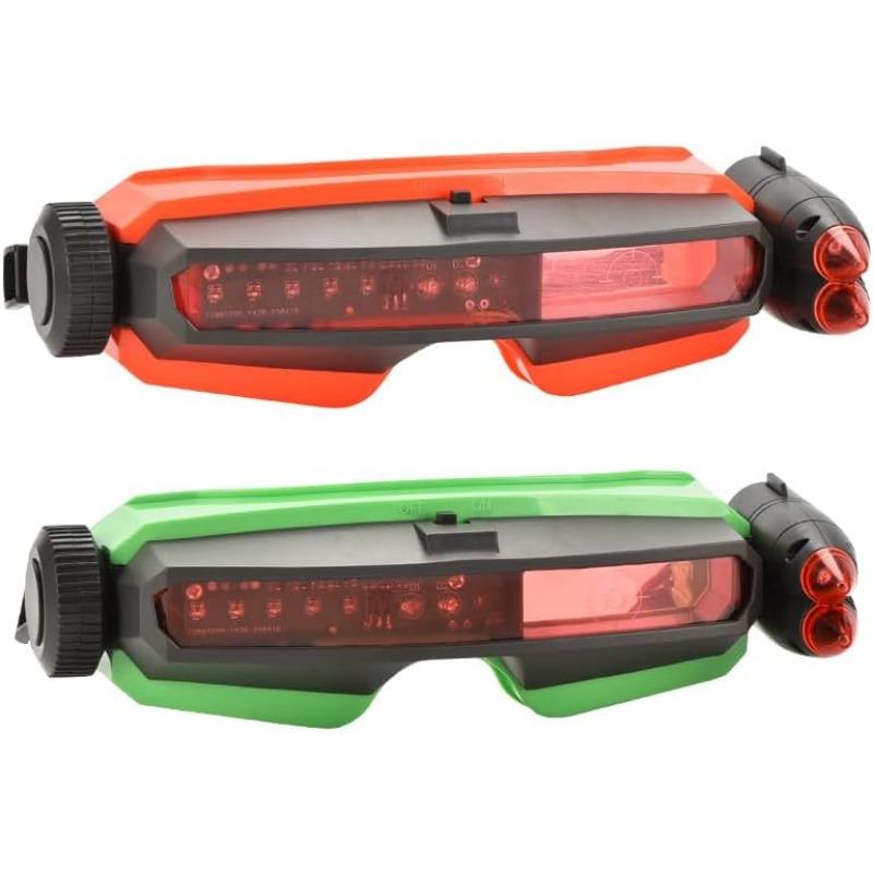 

2 шт. Очки для детей, Игрушки шпионское снаряжение с LED-лучами для игры в прятки, Регулируемые, для ролевых игр шпиона, Сувениры для Хэллоуина, Подарки для детей 2 pcs one set