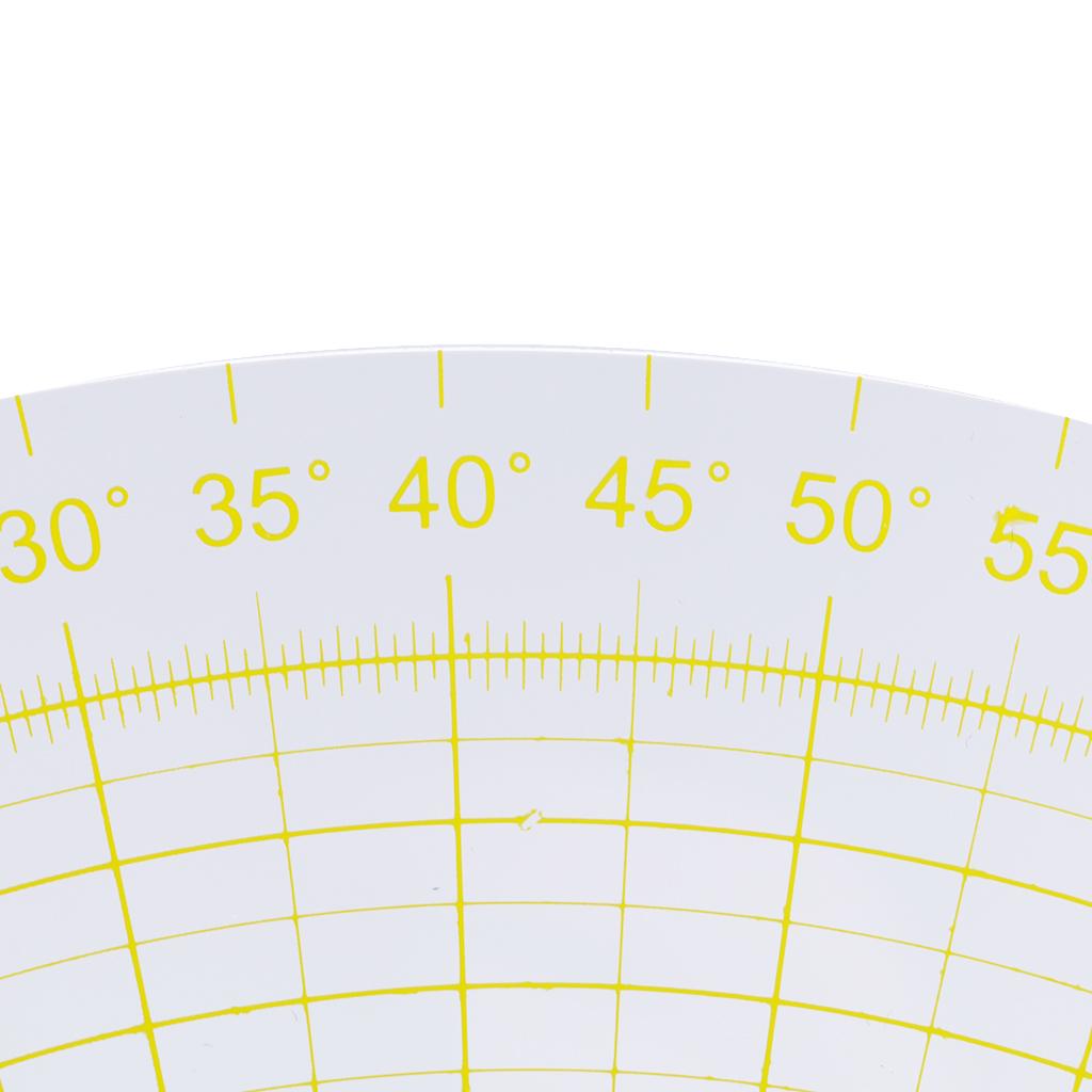 Clear Sector Shape Acrylic Quilting Template Patchwork Ruler Tool 0-133mm