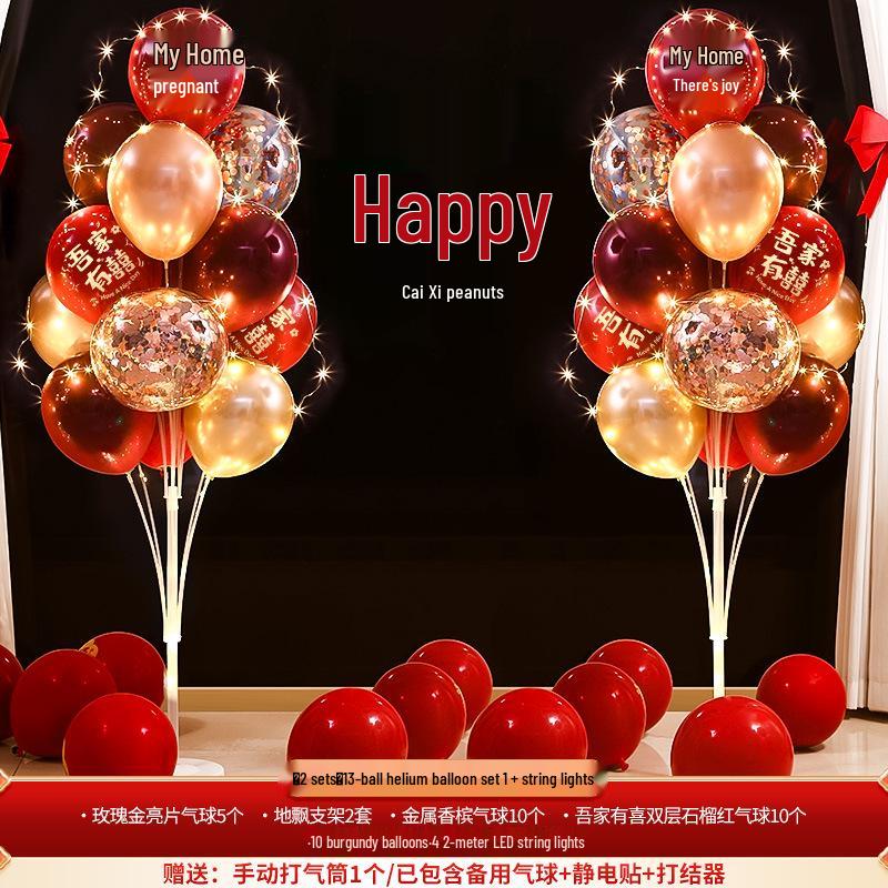 Complete Wedding Balloon Decoration Set for Aisle, Table, and Room