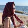 Atmosphere coffee color cashew flower velvet 91 large square scarf women's spring and autumn fashion scarf shawl dual-purpose temperament silk scarf