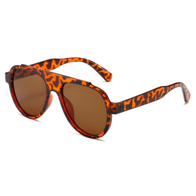 European and American large frame metal hinged toad glasses men's and women's new fashionable outdoor riding UV-proof sunglasses