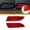 Car Red Carbon Fiber Rear Door Panel Decorative Cover Fit For Ford Mustang