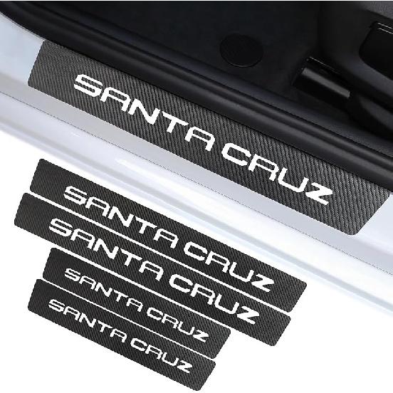 Аксессуары для защиты порогов Santa Cruz, Декоративная накладка на порог автомобиля белый