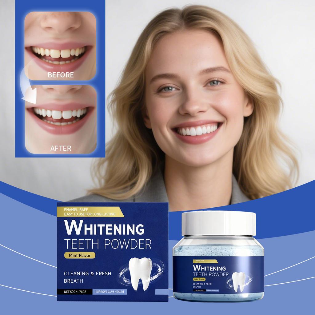 Stain Removal And Whitening Tooth Powder, Cleaning Tooth Powder, Freshen Breath, Whiten And Clean.