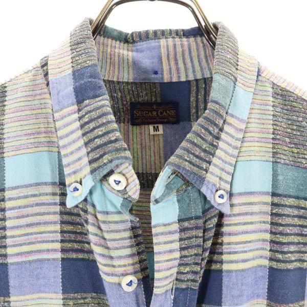 SUGAR CANE Toyo Enterprise SC21890 Check Long Sleeve Button Down Shirt M Men's Used