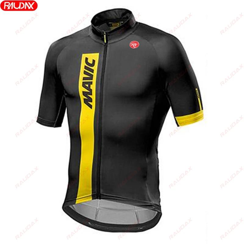 New Summer Men's Cycling Set Road Bicycle Breathable Short Sleeve Bib Shorts Bicycle Moisture Wicking Sweatshirt