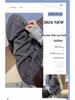 Gray Heart High Waist Wide Leg Sport Pants for Women, Spring/Autumn Casual Drapey Petite Straight Mop Style.