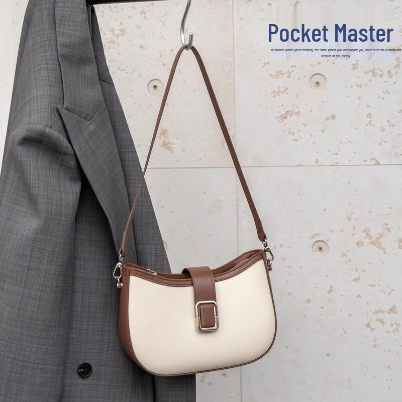Dou Xiao Zhu Women s Genuine Leather Baguette Shoulder Bag