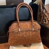 Large-capacity Women's Tote Bag with Fashionable Texture, Single-shoulder Handbag for Carrying Things