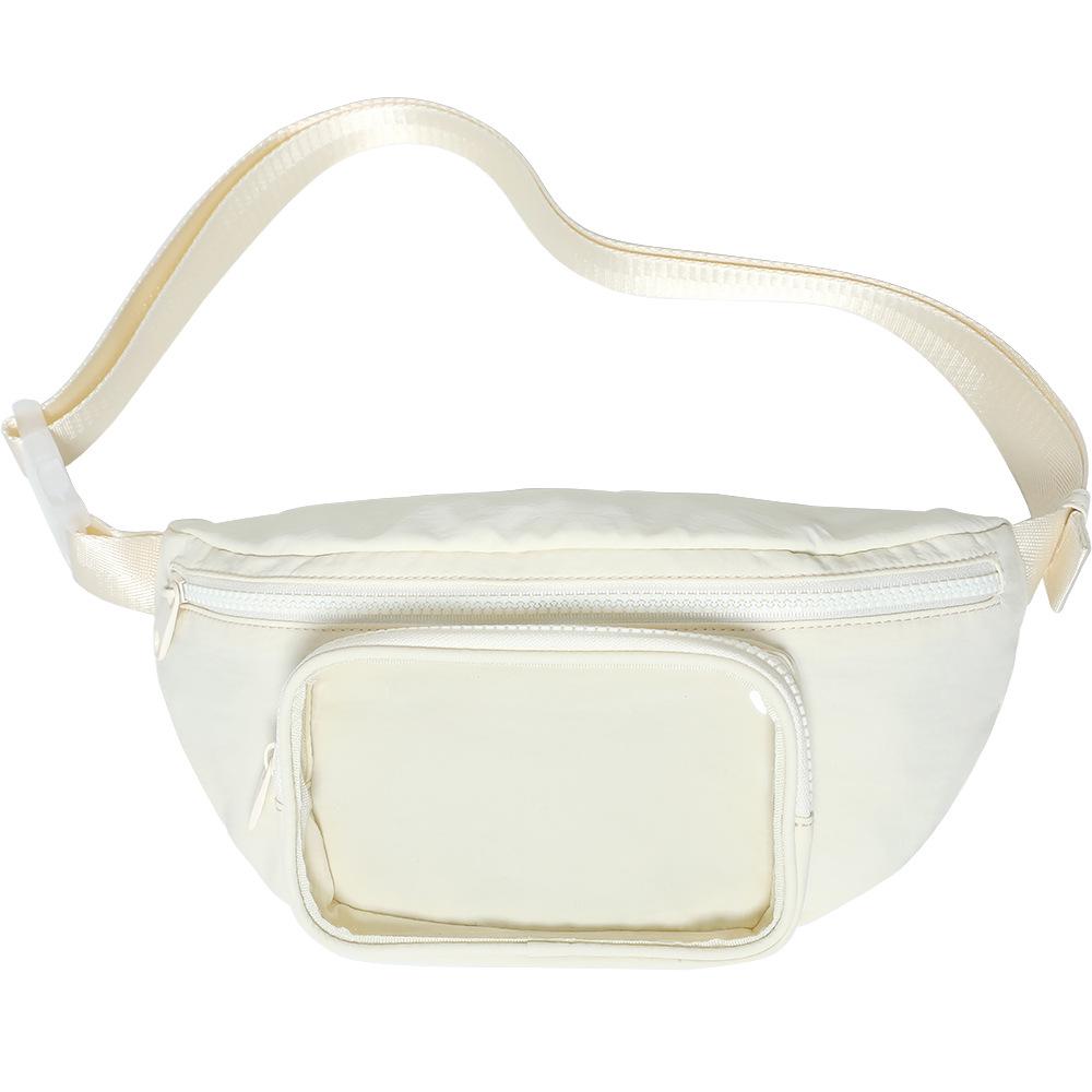 2025 Spring/Summer Transparent Lightweight Nylon Unisex Chest Bag & Waist Bag