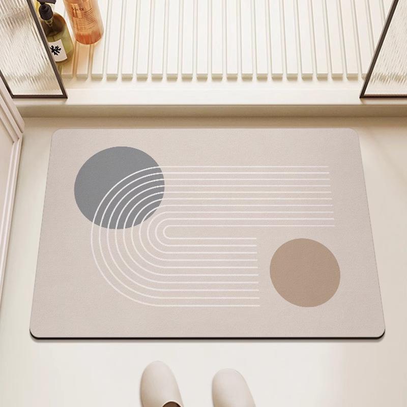 Minimalist Quick-Drying Non-Slip Diatomaceous Earth Bathroom Floor Mat