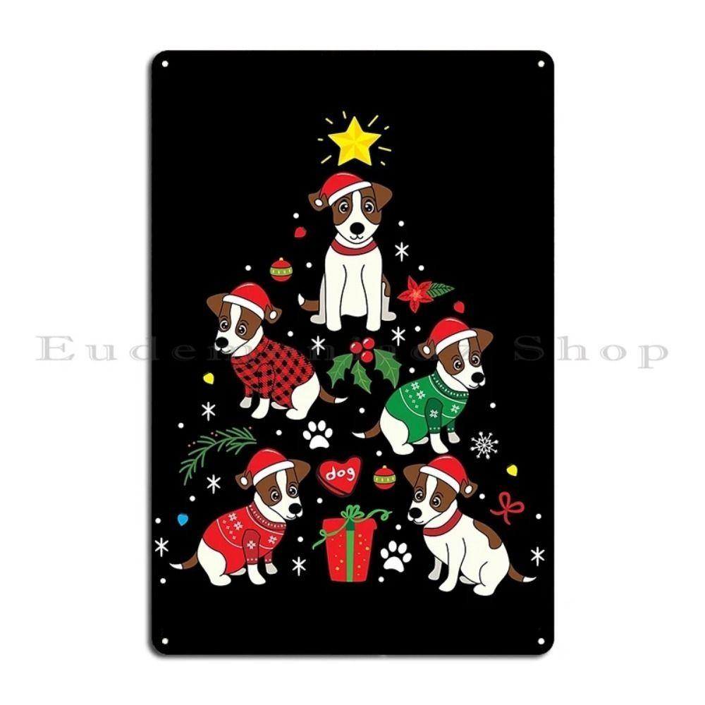 Vintage Christmas Metal Tin Sign Home Festive Wall Decor