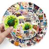 50 Maze Rice Graffiti Stickers Personalized Cartoon Japanese Comic Decoration Mobile Suitcase Water Cup Computer Stickers