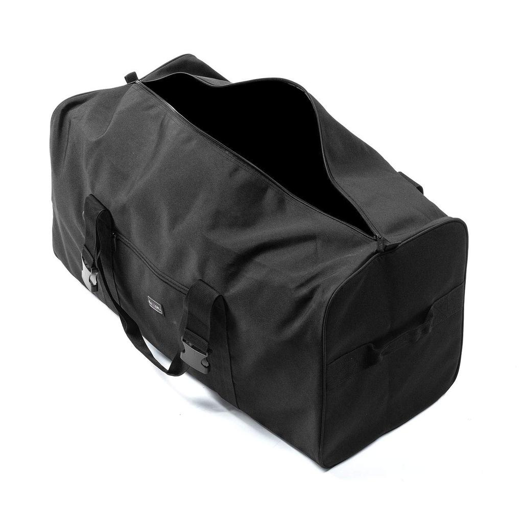 Sanwa Direct Large Capacity Boston Bag, 96L, Foldable, Perfect for Moving, Camping, and Storage of Bedding and Clothes, Black, 200-BAG160BK