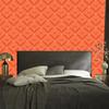 Geometric rhombus wallpaper peach for living room and bedroom 50x1000