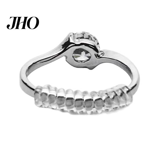 Jewelry 5Pcs/Set Ring Size Adjuster Invisible Soft Texture Comfortable Wearing Guard Spiral Silicone Tightener for Loose Rings