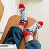 Men's Socks Invisible Short Summer Socks Quality Business Casual spring Color Combed cotton diamond astronaut Boat Socks