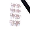 Pure Hand-wearing Armor New Style Fragrant Grandma Powder Butterfly Light-chasing Cat Eye Temperament Pure Desire Nail Art Patch