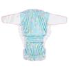 LittleForBig Adult Silky Diaper Cover Print with Lace and Adjustable Size L [Amusement Park] All-over Bow, Waist, 3-Layer Breathable, Waterproof,