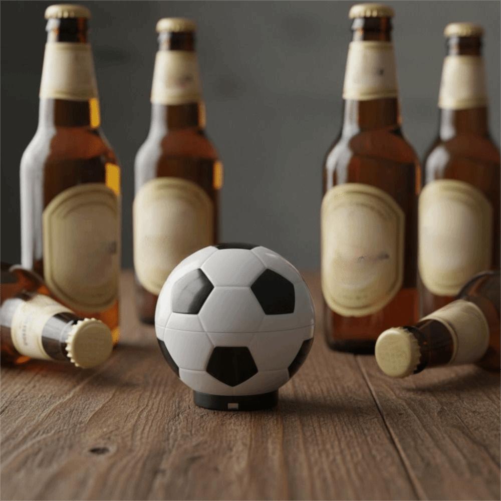 Press Type Football Bottle Opener Magnetic Drink Bottle Lid Opener Party