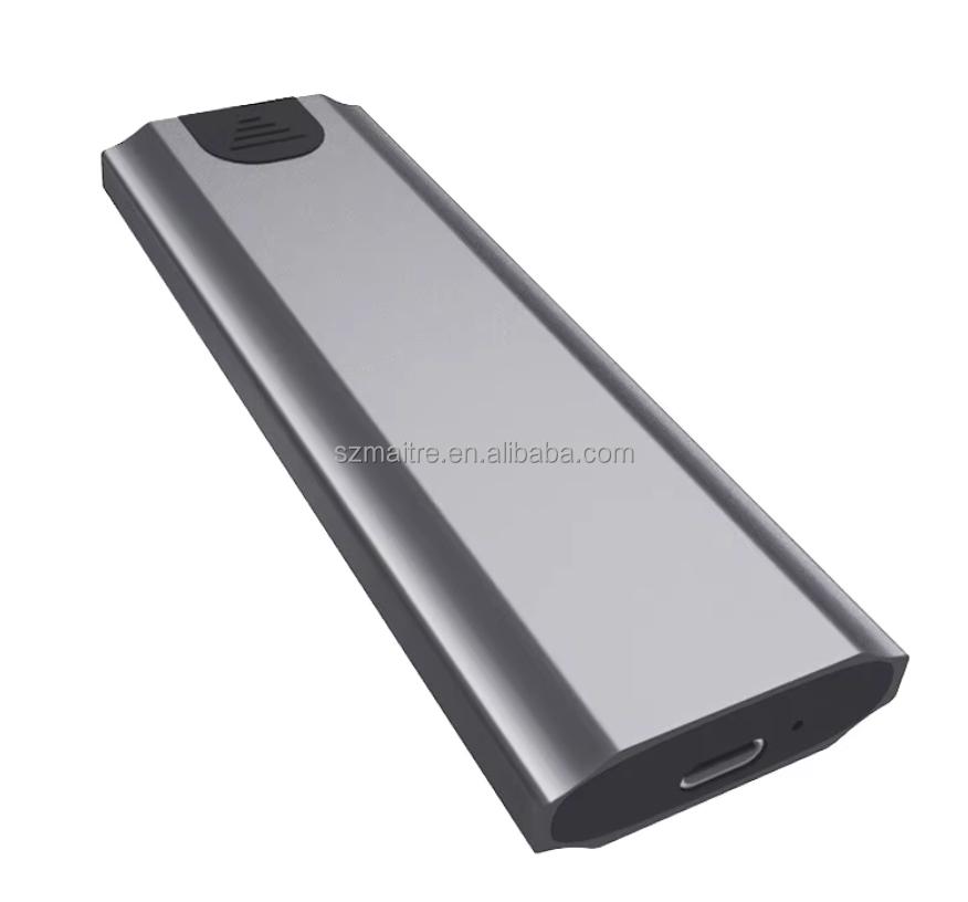 New Mobile SSD Case Dual Protocol NVMe SATA M.2 Aluminum Alloy NGFF External Hard Drive Enclosure PC Laptop Type-C 3.1 Interface Usb&2.5  чёрный