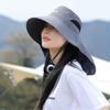 Portable Anti UV Shawl Fisherman Hat Wide Brim Adjustable Tea Picking Hat Breathable Quick Dry Bucket Hat Summer