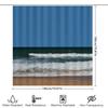 Blue Sky Ocean Waves Shower Curtain Waterproof Home Decor Bathroom Accessories High-Quality Fabric Printed Design For Bathrooms