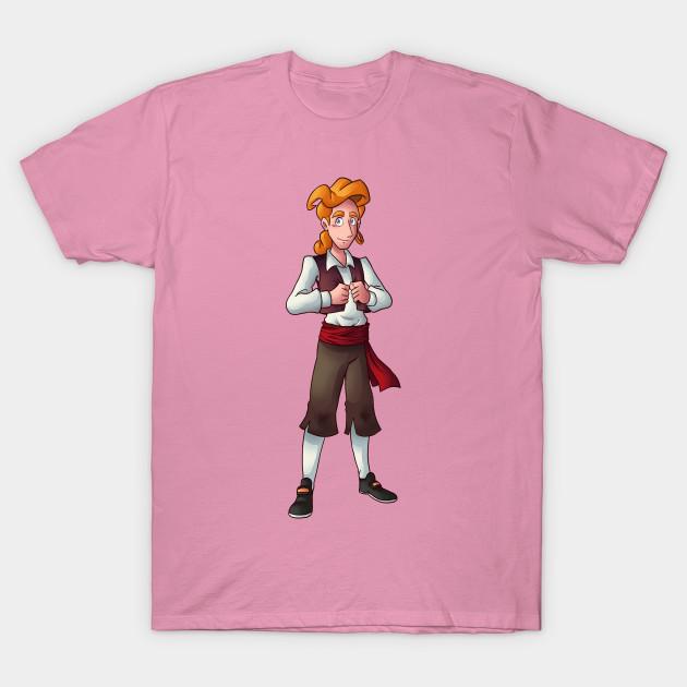 T Shirt Women Guybrush From Monkey Island Harajuku Print Kawaii Tshirt Summer Short Sleeve Female T-Shirt Top Tee