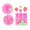 Fruit Strawberry Dessert Mousse Cake Mold Silicone Cake Decorations Reusable Baking Molds Kitchen Tools