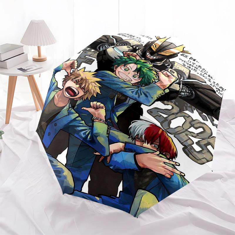 

1pc 2025 Anime Characters Automatic Folding Umbrella, Portable 3-Fold Design with Iron Frame, Perfect for Fans, Travelers, Daily Use, and Gifts!T034