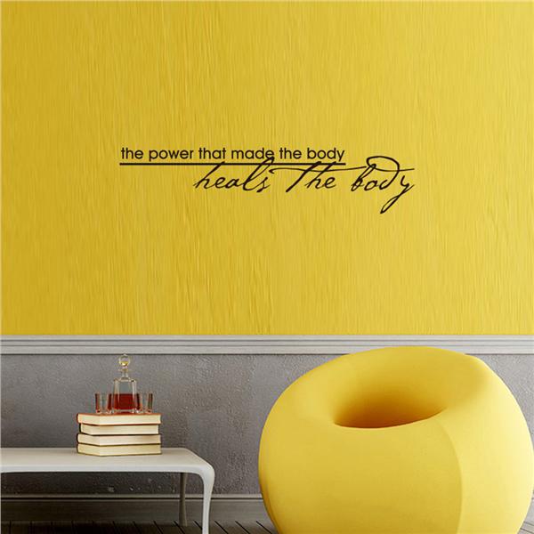 Buy 1PC Self Adhesive Black Non-toxic Removable The Power That Made The