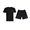 Plain Simple Breathable Sweat-Absorbing Quick-Drying Round Neck Pullover Short Sleeve T-Shirt Casual Sports Set AHSQ777-1+YKSV147-2