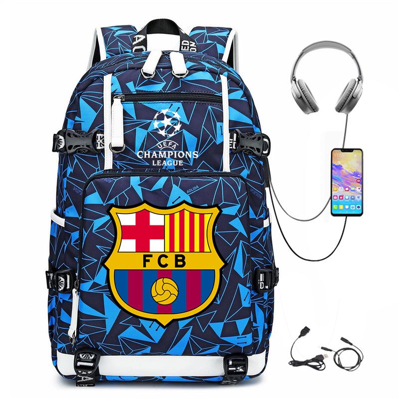 Casual Schoolbag, Simple Outdoor Usb Interface, Large-Capacity Travel Bag, Load Reduction Trend Backpack