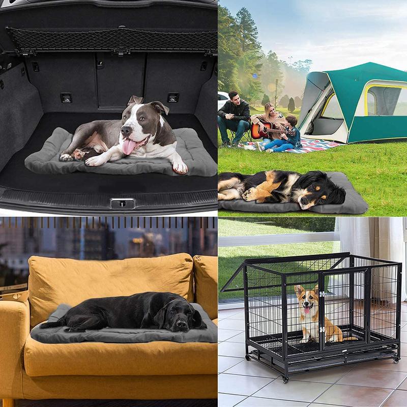 Foldable Waterproof Dog Bed Heavy Duty Cover Hardwearing Puppy Pet Cushion Mattress