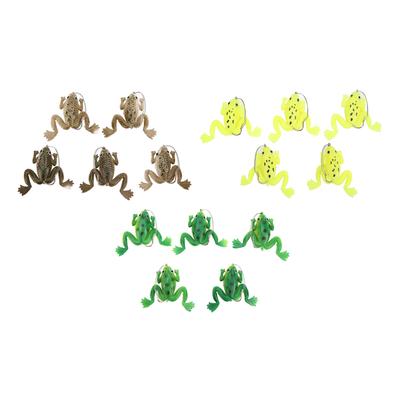 Frog Lure Swimming Bait Lifelike Attractive Rubber Body Small with Hook for Fishing for Outdoor