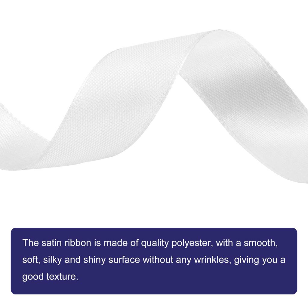 Satin Ribbon Single Fac Satin Ribbon for Craft Bow Handmade Gift Wrap Party Christmas Wedding Decorative Artificial Accessories