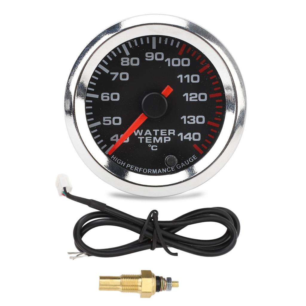 Water Temperature Gauge 2in 40 To 140 Celsius 7 Color Light Water Temp Gauge for Vehicle RV Yacht 12V