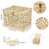 With Pattern Invitation Gift For Wedding Card Party Supplies Card Box Wedding Decoration Wooden Box