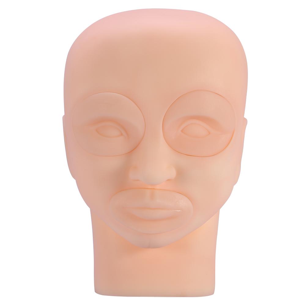 

New Removable Silicone Makeup Eyebrow Lip Tattoo Practice Training Mannequin Head Model