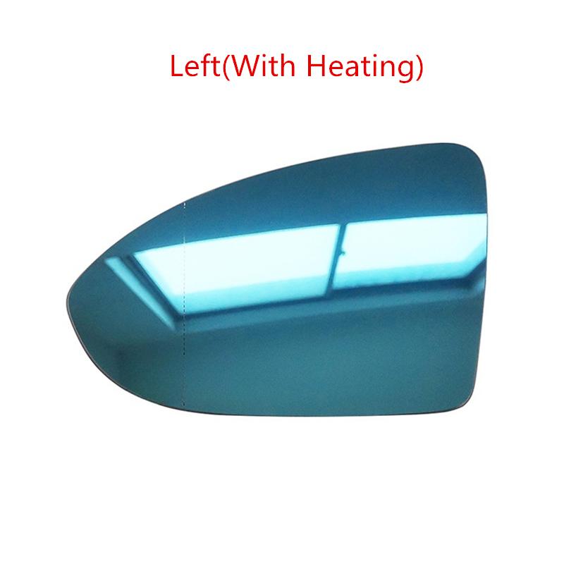 Side Mirror Glass For VW Golf 7 MK7 GTI R-line Touran 2016- Jetta MK7 US Model - Heated Blue Rearview Mirror Lens